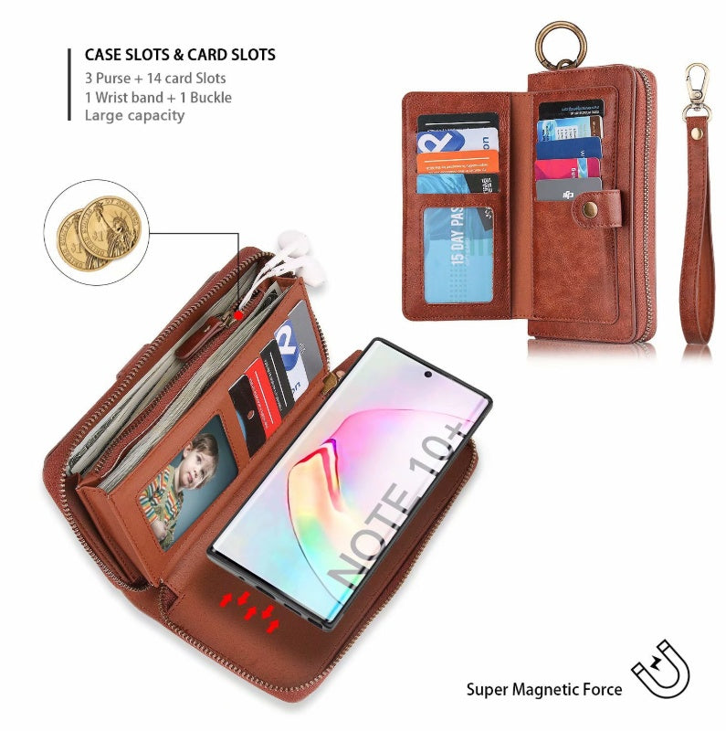 Mobile phone zipper wallet