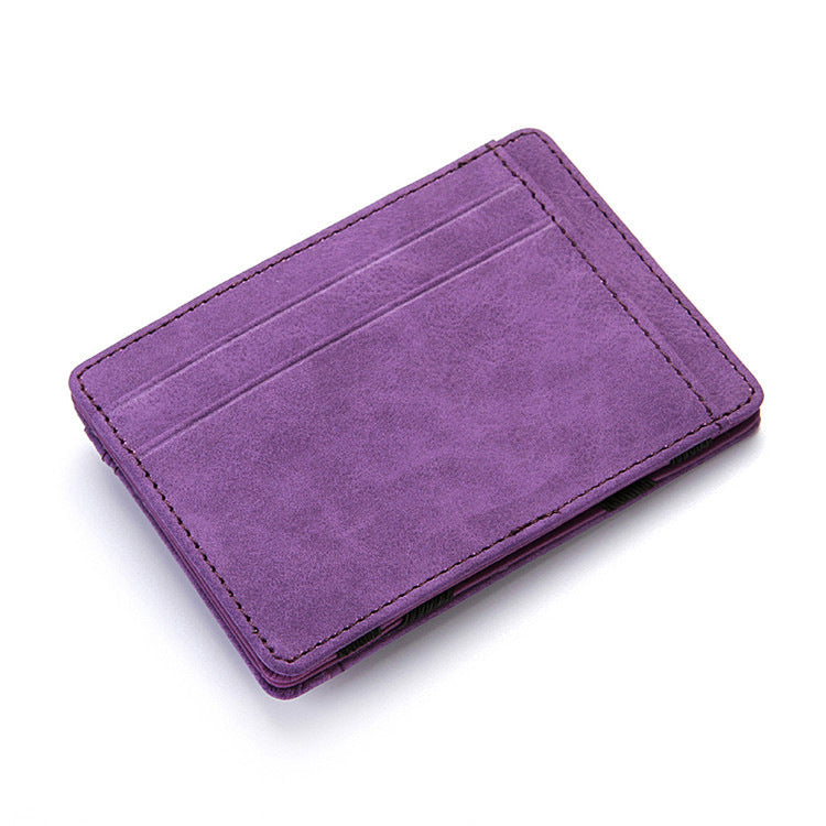 PU Creative Magic Wallet Flip Card Holder Men'