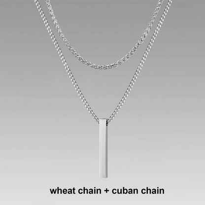 Jewelry Men Boy Gift Chain Crystal Necklace