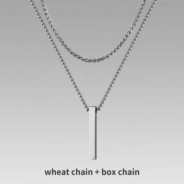 Jewelry Men Boy Gift Chain Crystal Necklace