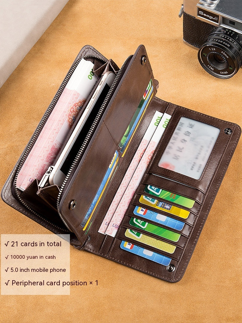 Long Wallet Genuine Leather Wallet