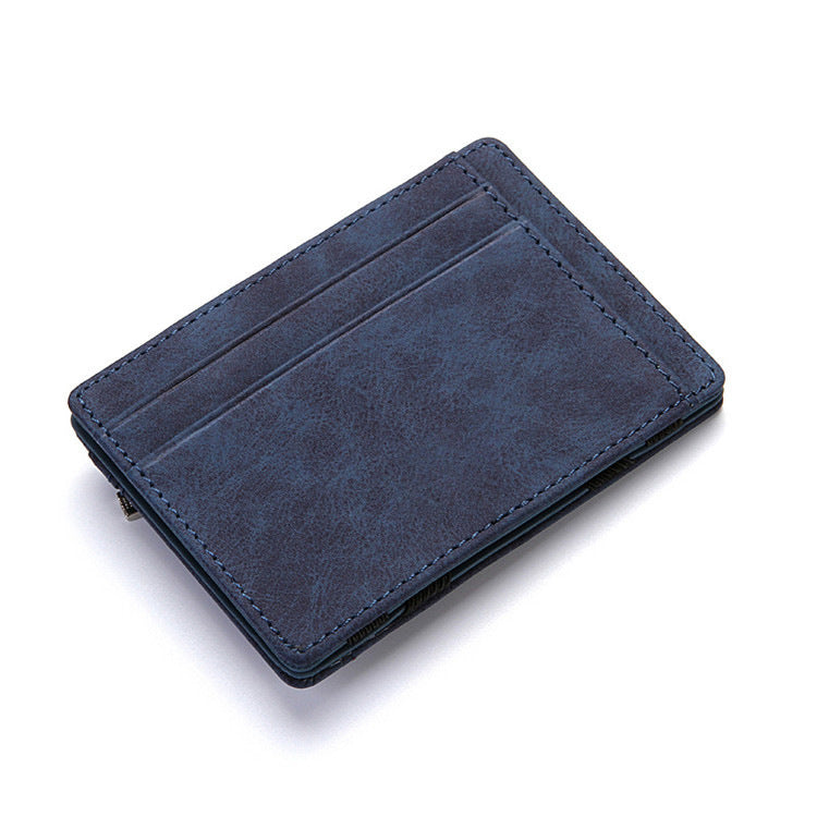 PU Creative Magic Wallet Flip Card Holder Men'