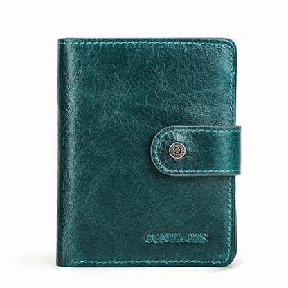 Multifunctional Men's Wallet Pure Cowhide Leather