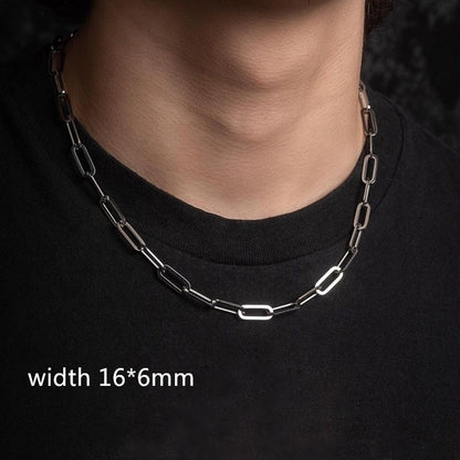 Necklace Chain Luxury Men Boy Jewelry Elegant Gold Color