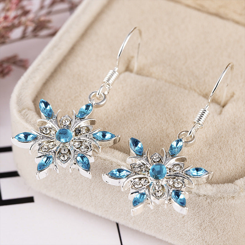 Jewelry Two Color Jeweled Earrings