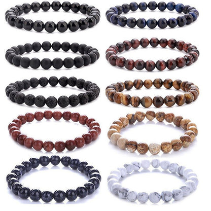 Natural Stone Beads Bracelet Men